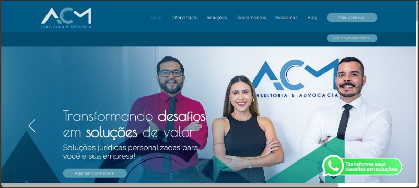 Site ACM Advocacia