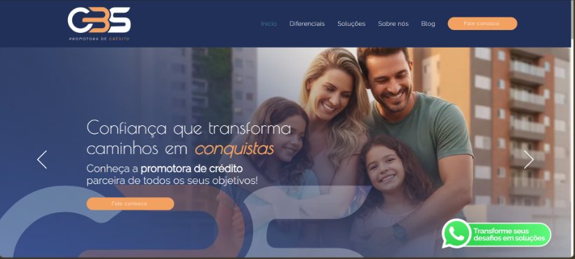 Site GBS Crédito